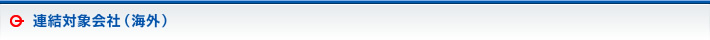 連結対象会社（海外）